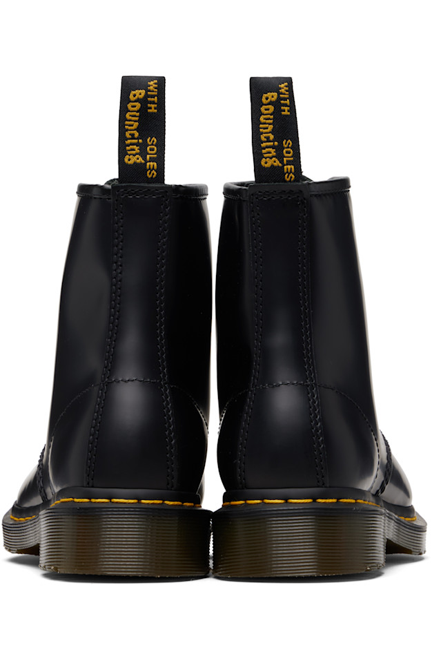 Dr. Martens Черные кожаные ботинки на шнуровке 1460 черного цвета — фото 2