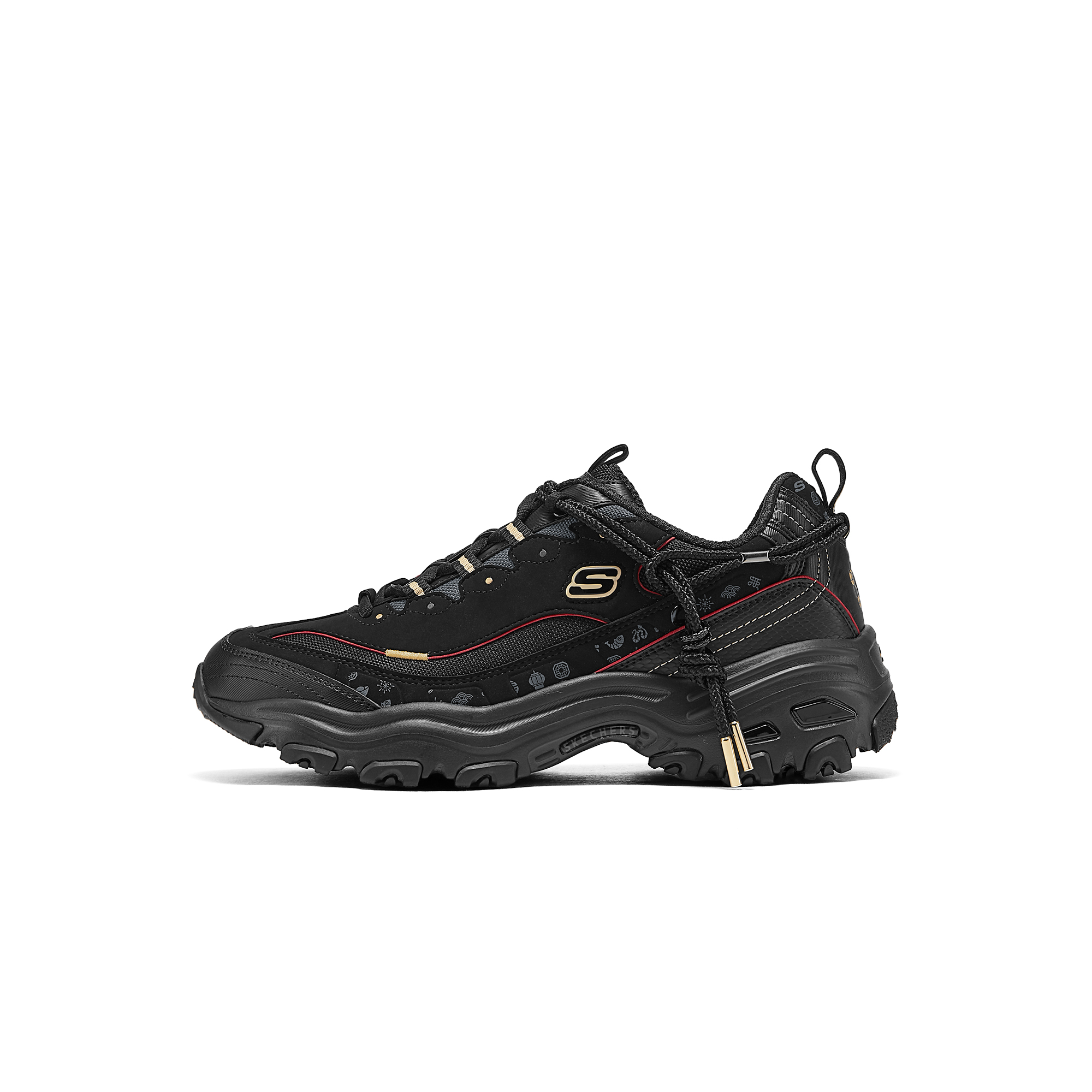 

Skechers Низкие массивные кроссовки DLITES, мужские, черные