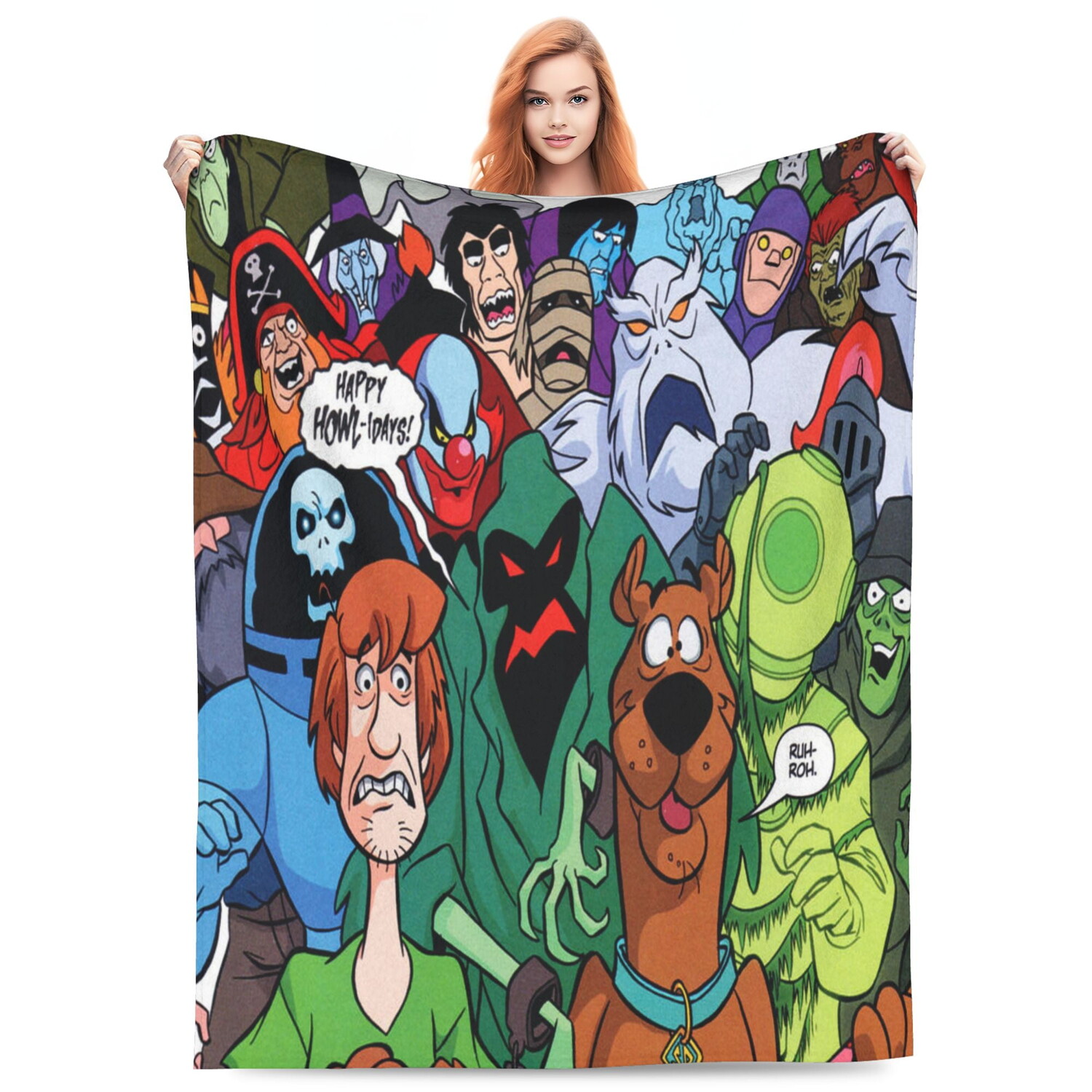 

Одеяло флисовое Tepzobk Scooby Doo
