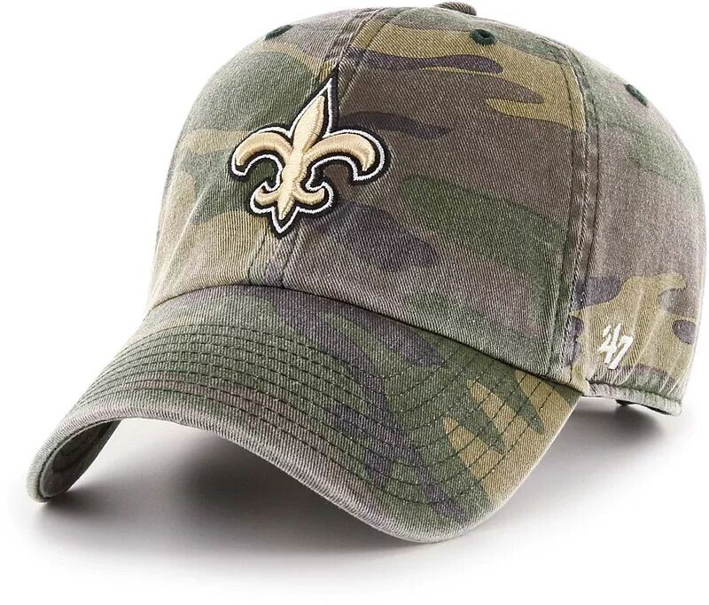 

Мужская регулируемая шапка с камуфляжным принтом New Orleans Saints '47