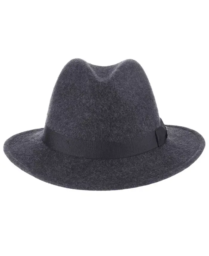 

Мужская фетровая шляпа-сафари из мнущегося фетра Scala, серый