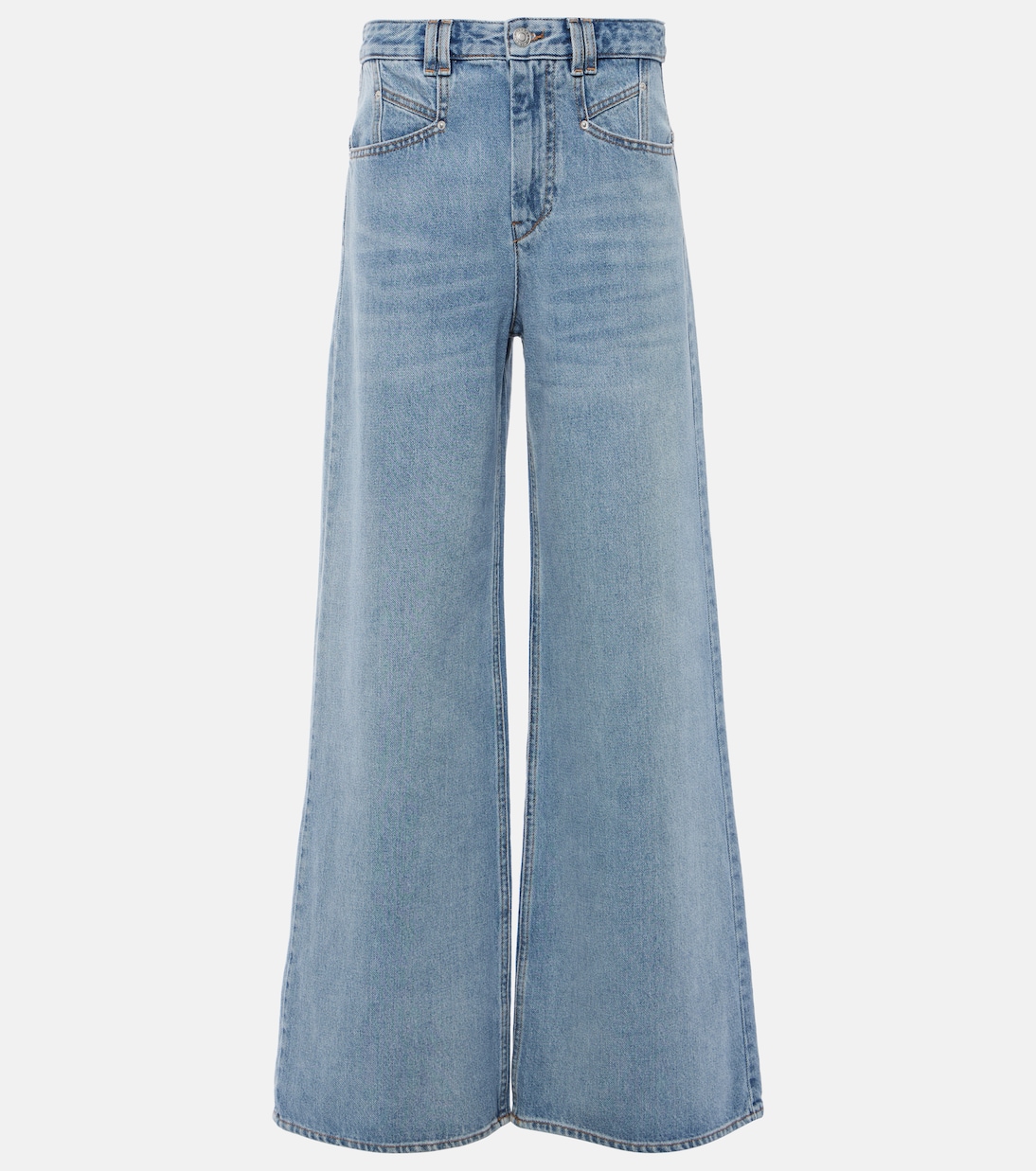 

Лимонные джинсы с широкими штанинами Isabel Marant, Ice Blue