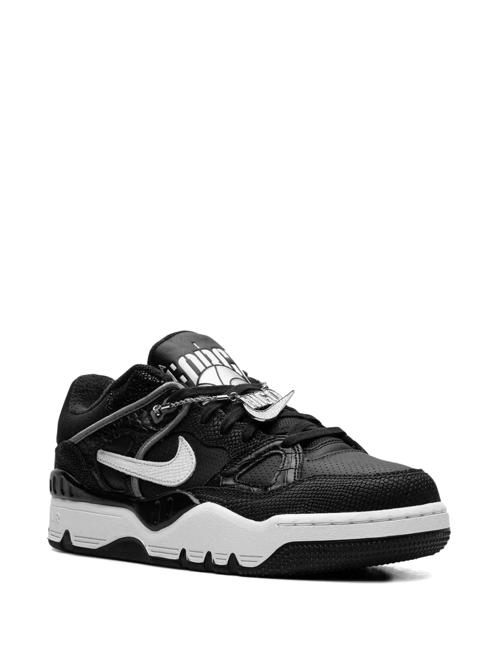 Кроссовки Air Force 3 SP Black/White/Smoke Grey/Metallic Platinum из коллаборации с NIGO Nike, черный — фото 2
