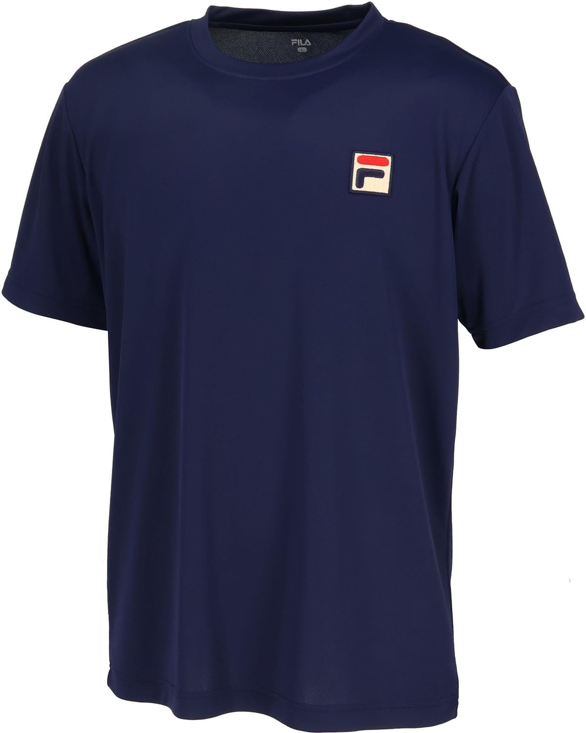 

Мужская теннисная футболка FILA TENNIS с коротким рукавом, влагоотводящая, быстросохнущая, с защитой от УФ-излучения и дезодорирующим эффектом, FDZEM0077, темно-синий