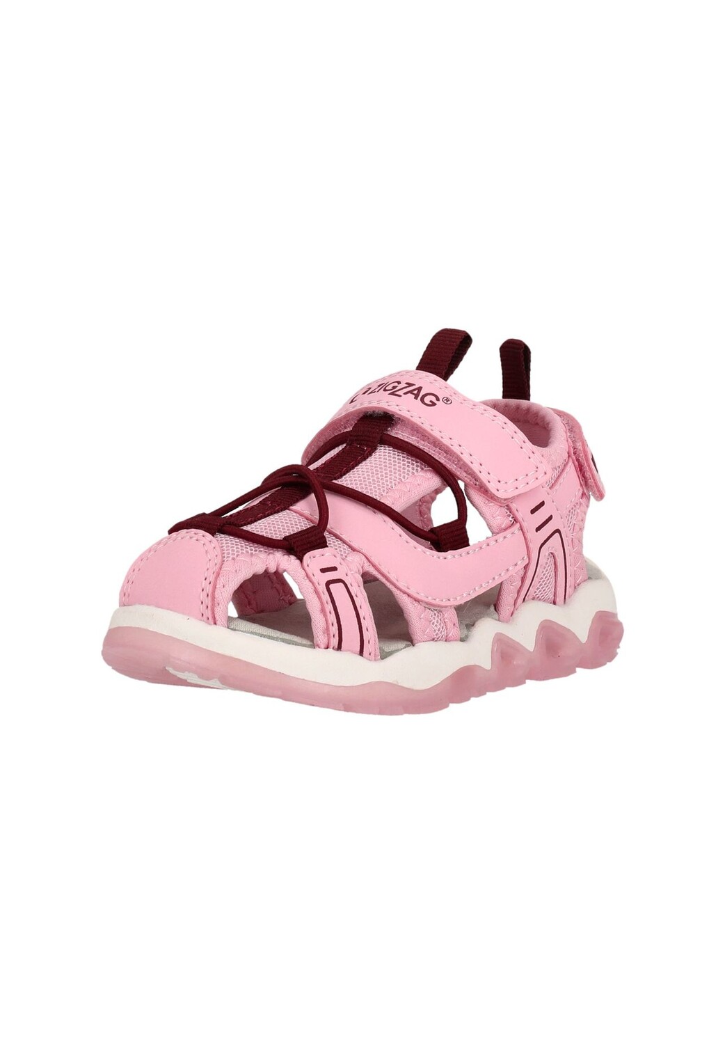 Сандалии Jugoe со светящейся подошвой и защищенным мыском ZIGZAG, цвет 4168 Cameo Pink