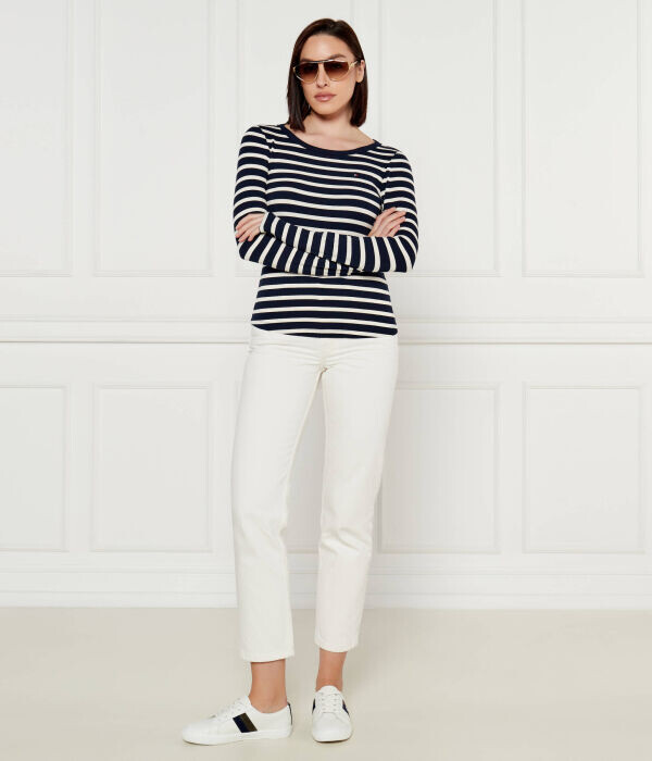 Блузка Tommy Hilfiger Slim Fit, синий — фото 2