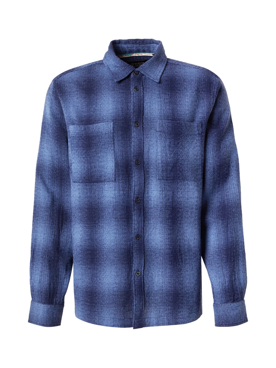 

Рубашка на пуговицах классического кроя SCOTCH & SODA SHADOW, светло-синий/темно-синий