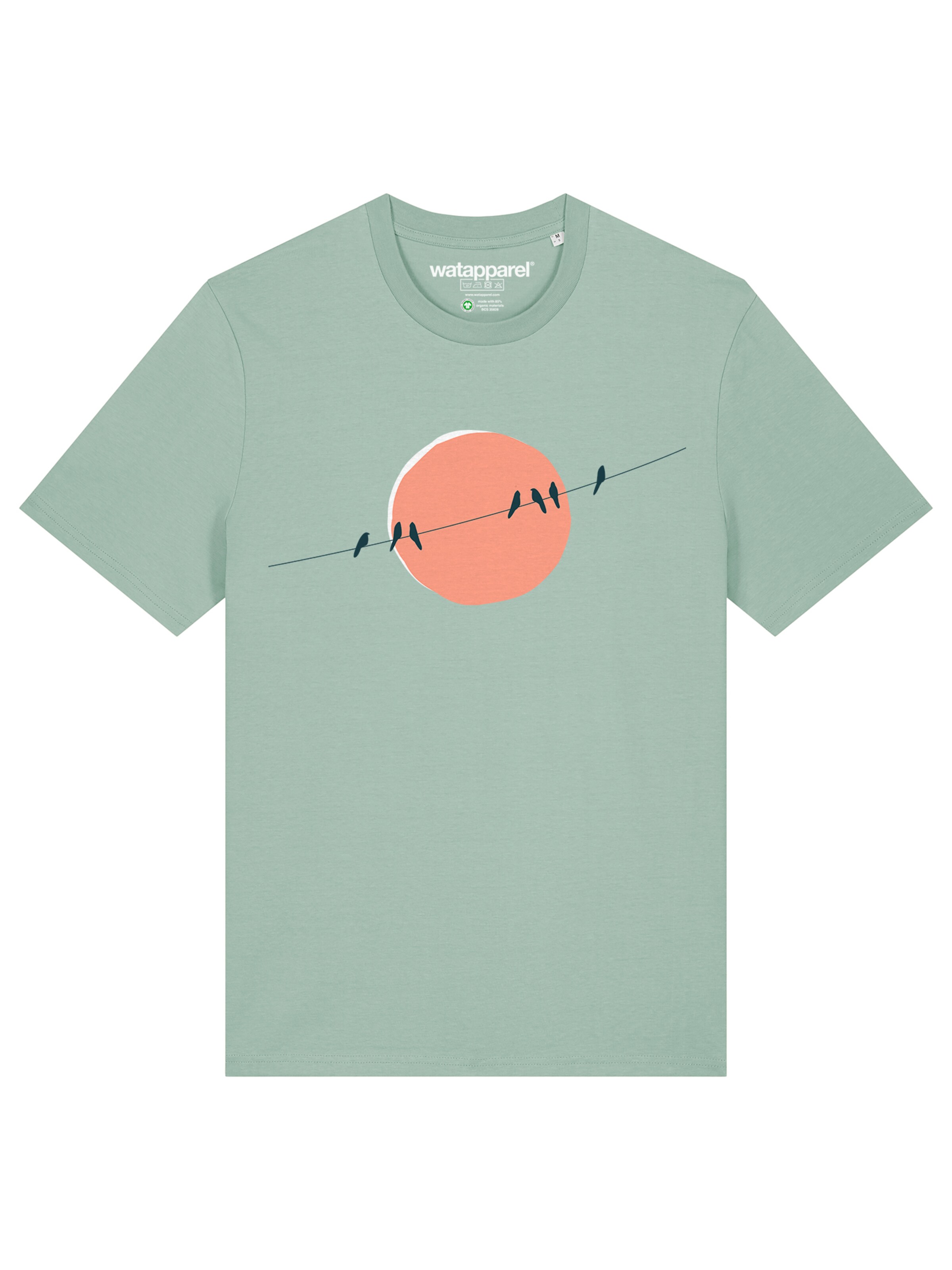 

Watapparel Футболка 'Countryside 01' в пастельно-голубом цвете