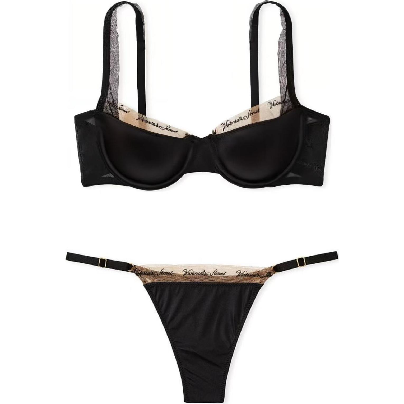 

Женский комплект нижнего белья черный Victoria's Secret, Set (черный)