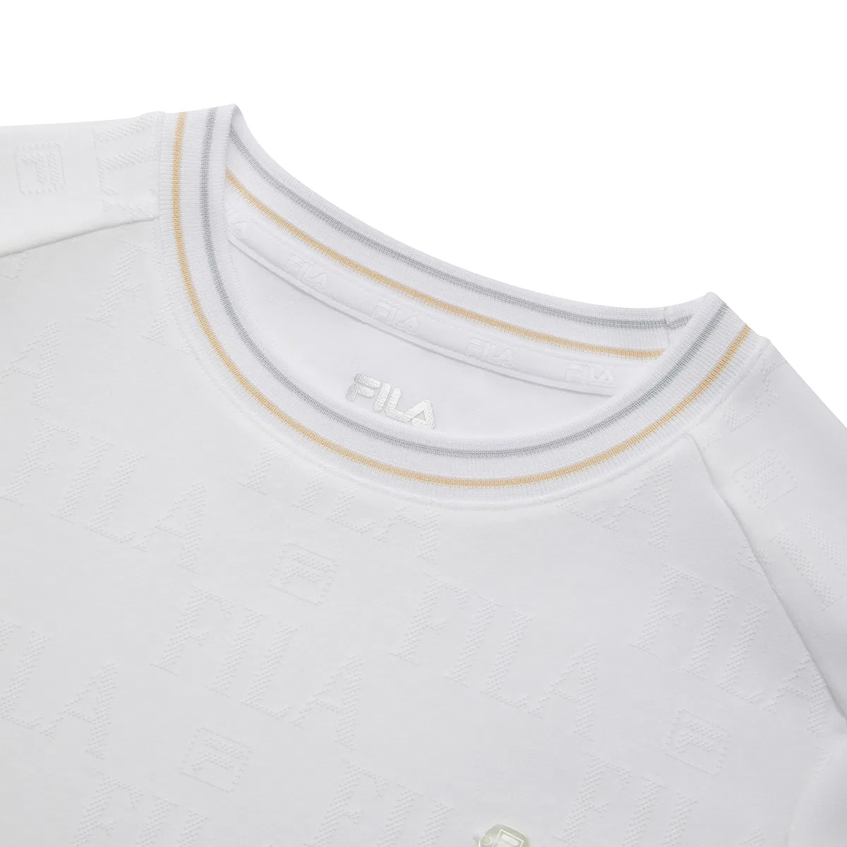 Футболка с круглым вырезом Moderate FILA KIDS, Standard White — фото 4