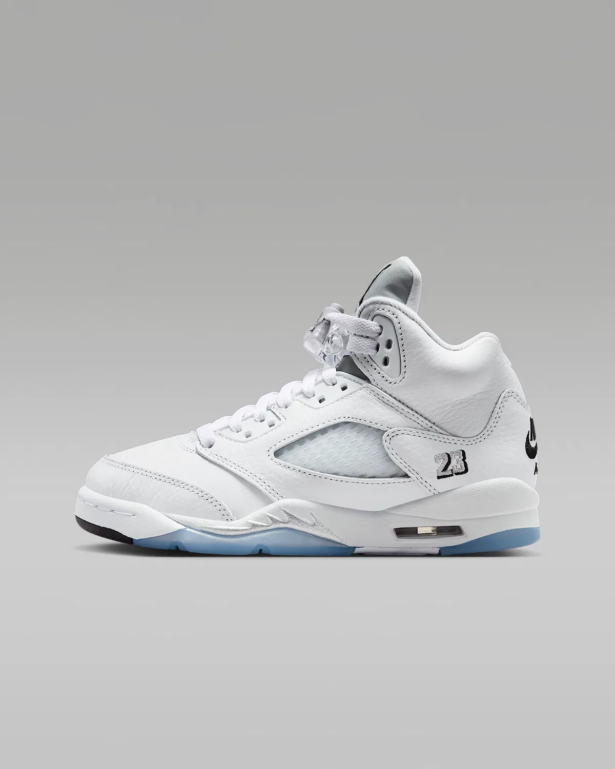 Кроссовки Air Jordan 5 Retro OG "White Metallic" для старших детей, White/Metallic Silver/Black