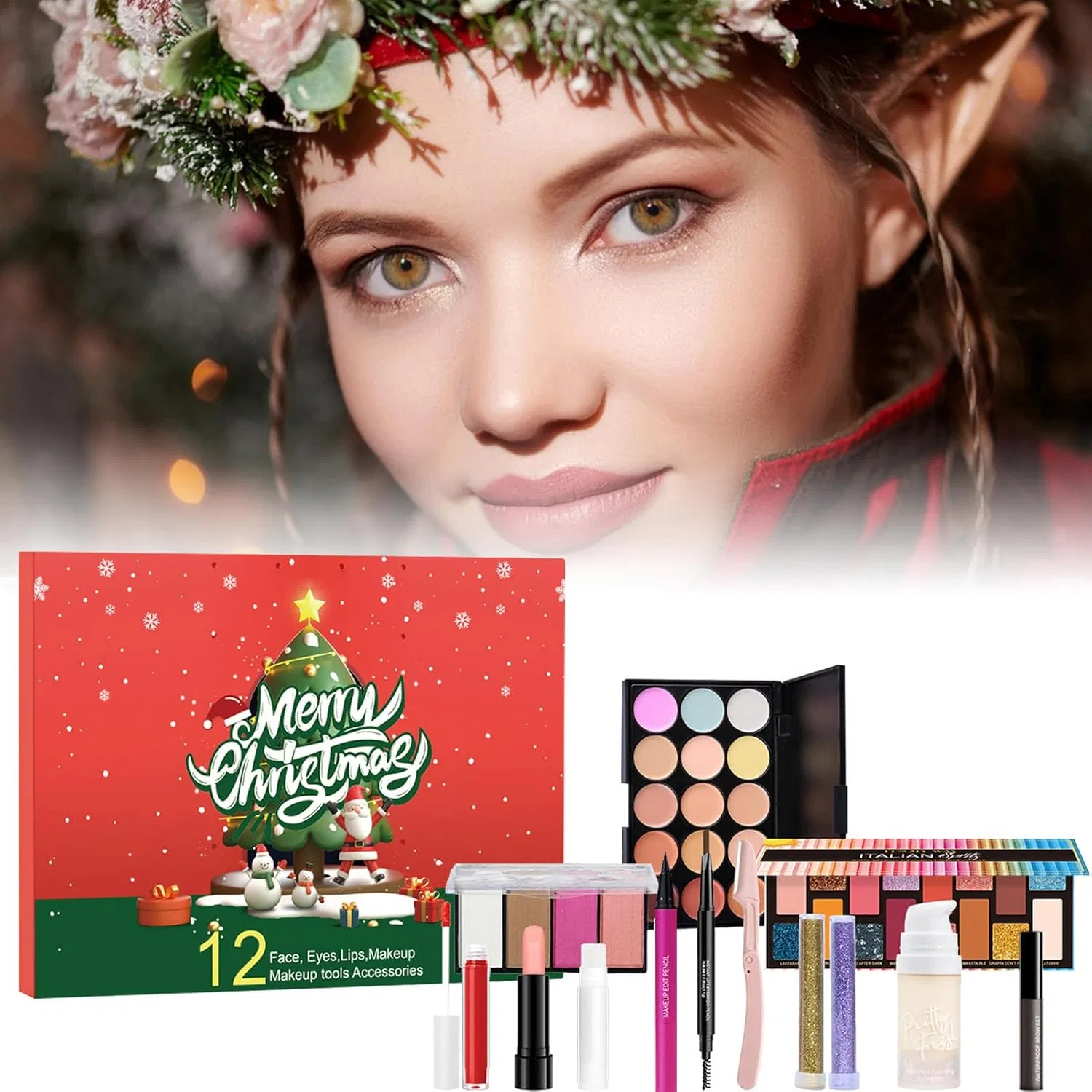 Набор косметики Adven Calendar Midieobe на 12 дней, разноцветный — фото 2