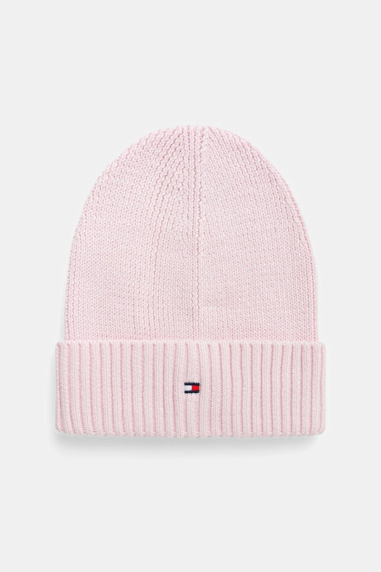 

Детская хлопковая шапка Tommy Hilfiger, розовый