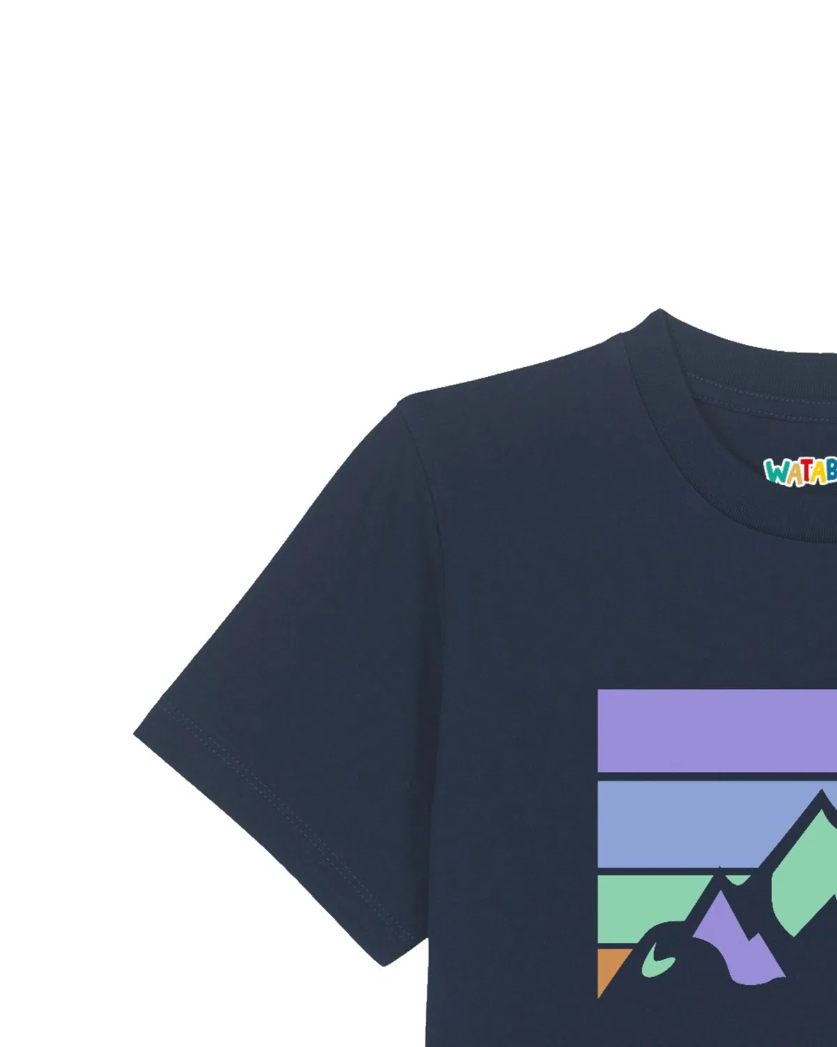 Футболка 'Landscape' Watabout.Kids, Navy/Turquoise — фото 3