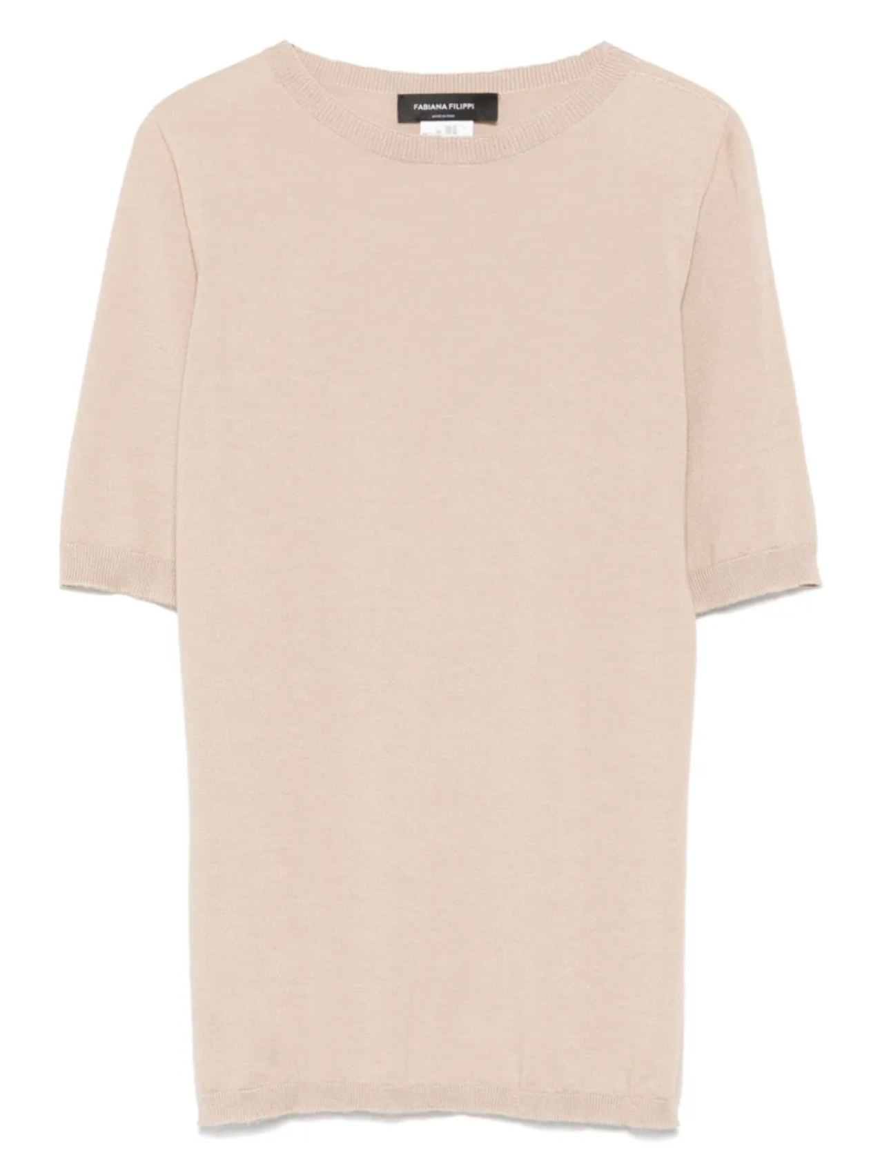 

Топ Fabiana Filippi из кашемира с короткими рукавами, нейтральный