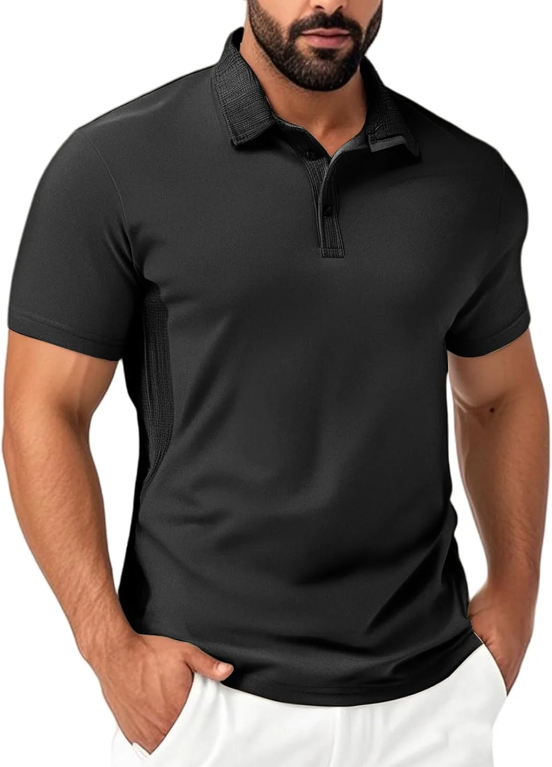 

Мужская поло с коротким рукавом для гольфа, Casual, Moisture Wicking RSZGSWS