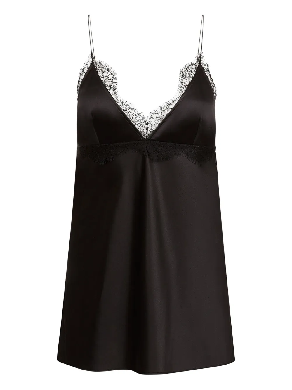 

Топ без рукавов с кружевом Nina Ricci, черный