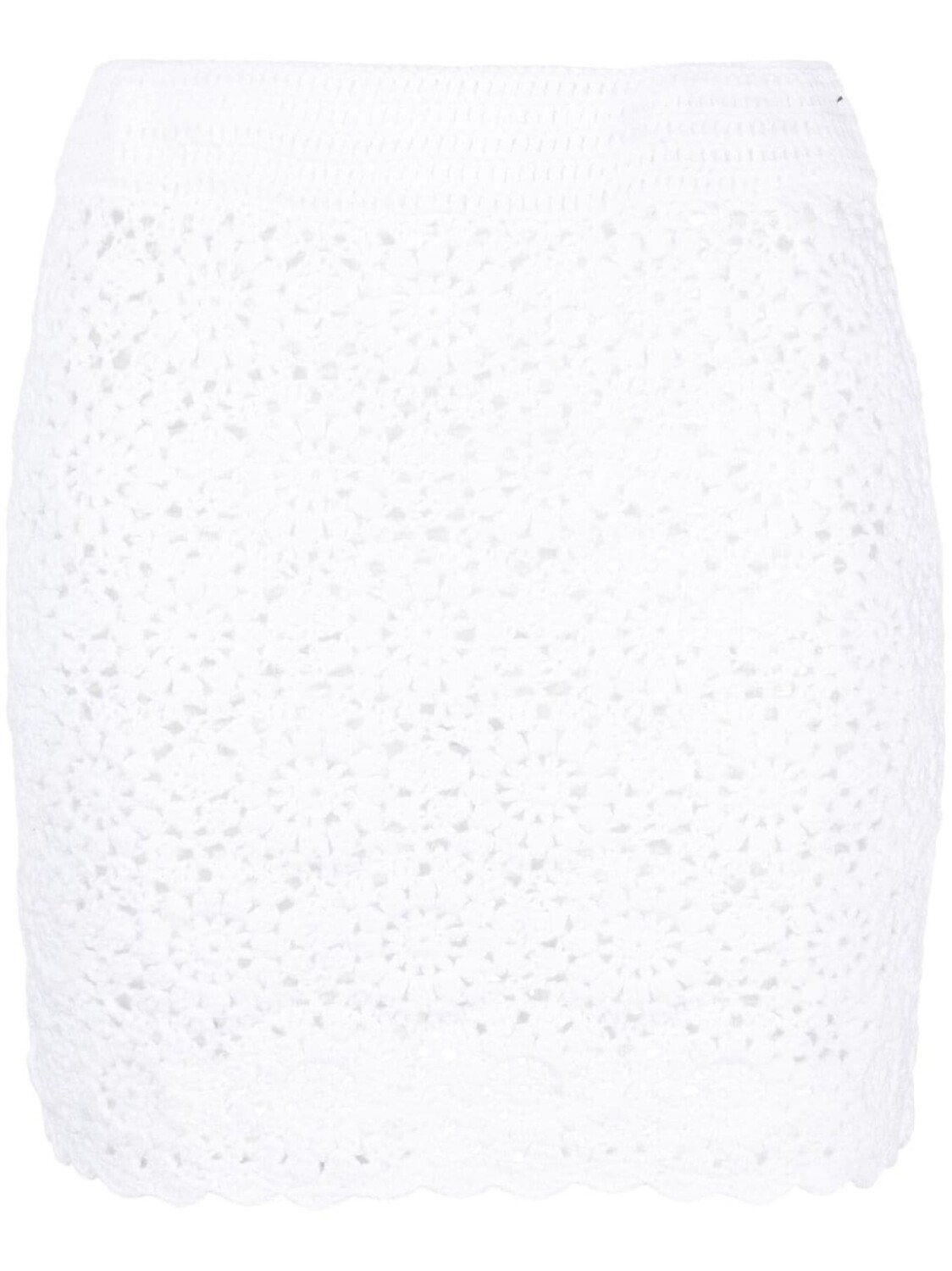 

MC2 Saint Barth юбка мини в технике кроше, белый