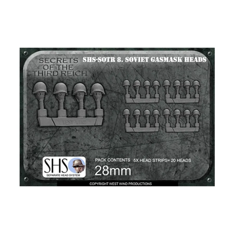 

Советские противогазы в касках, Secrets of the Third Reich 1949 - Separate Heads System (28mm)