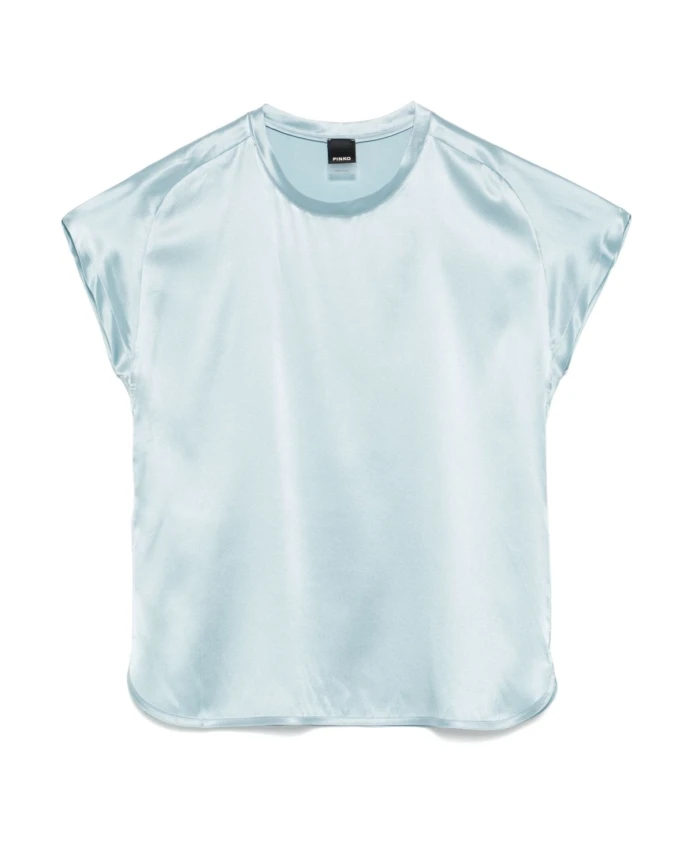 

Футболка с круглым вырезом и короткими рукавами Pinko, синий