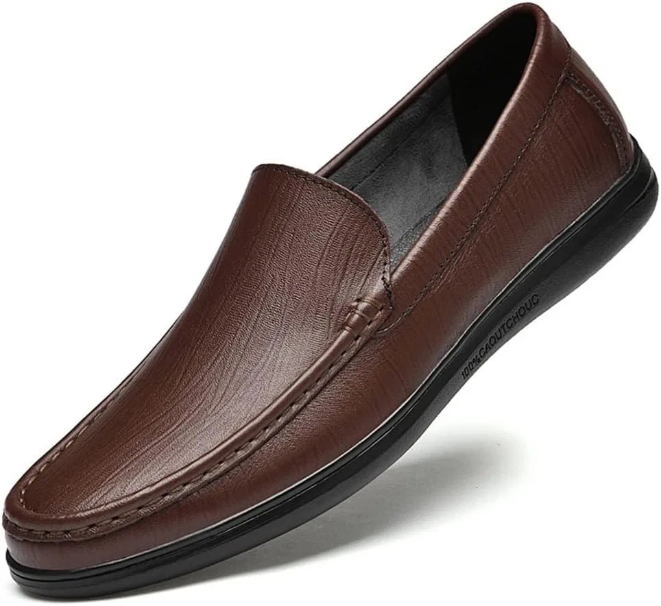 Лоферы из кожи темно-коричневые, Mens Loafers SayfuR — фото 2