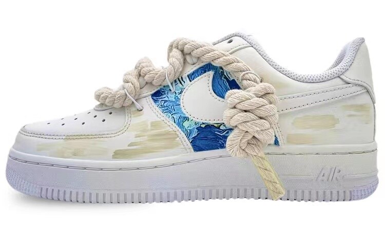 

Кроссовки Nike Air Force 1 Skateboard Shoes Women's Low-Top White Blue