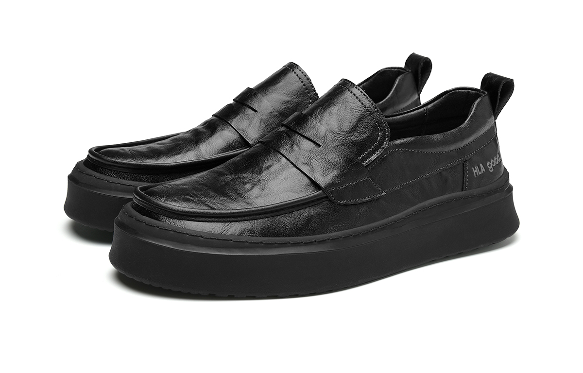 Мужские повседневные туфли Low top HLA, черный (fleece-lined) — фото 4