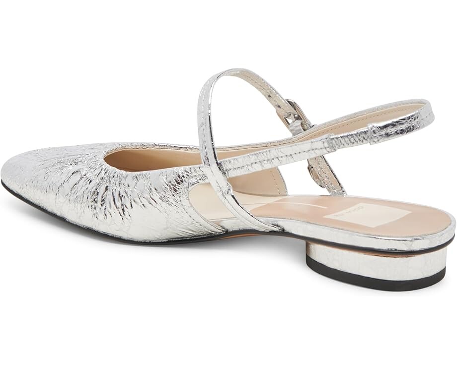 Туфли на плоской подошве Dolce Vita Rianne, цвет Silver Distressed Leather — фото 4
