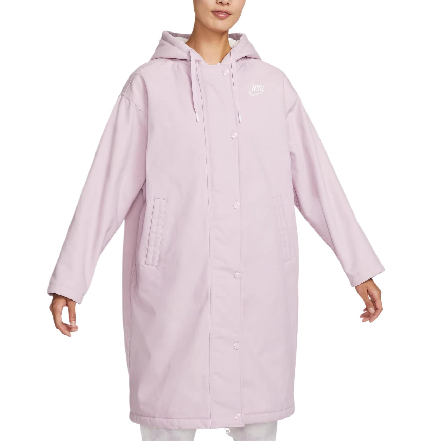 Nike Пуховик женский светло-розовый фиолетовый, Light Pink Purple — фото 3