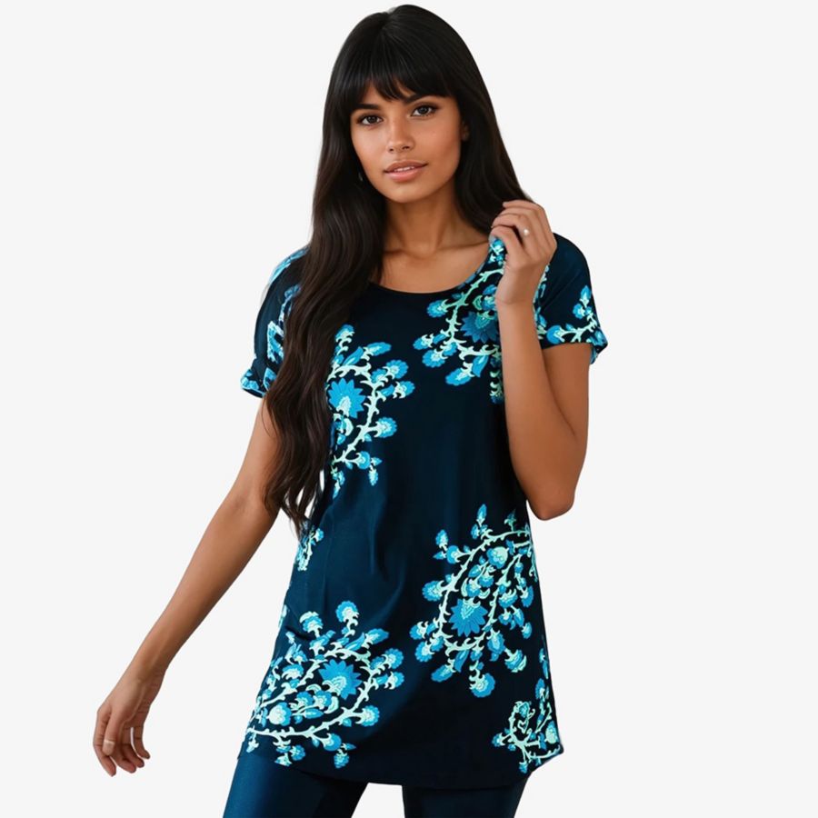 

Купальный костюм Anna, туника и плавки/бюстгальтер Calypsa, Barbados blue