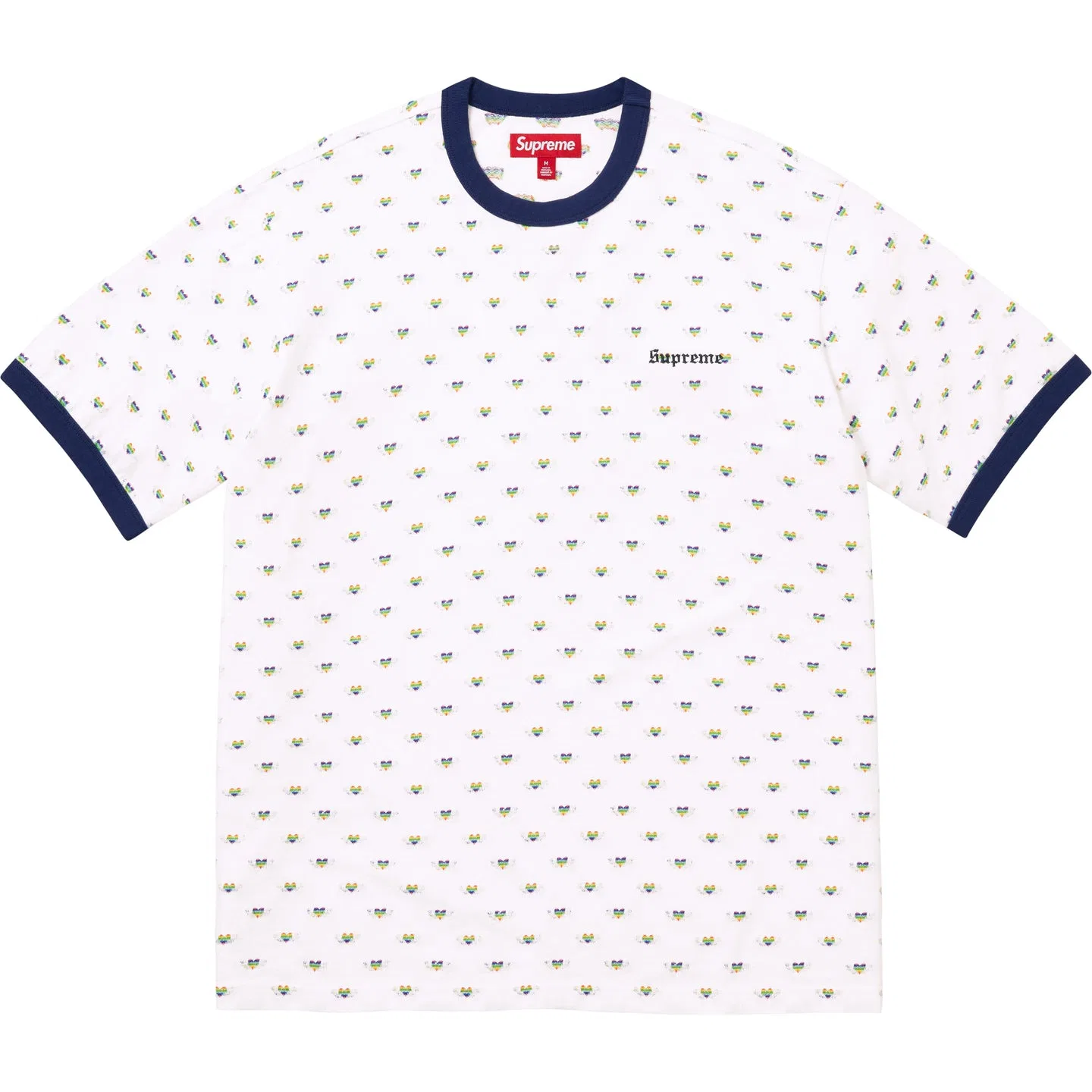 Футболка с интарсией Hearts Supreme Black — фото 4