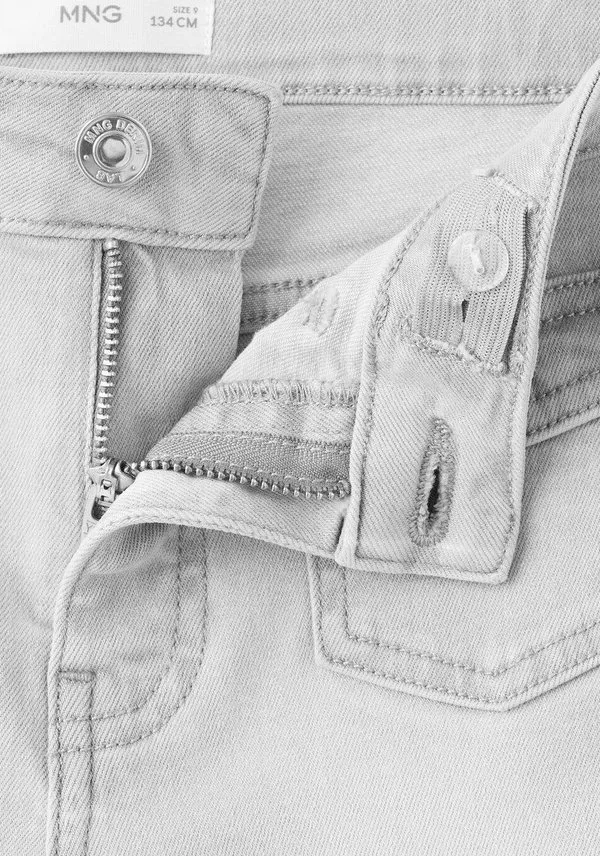 Детские расклешенные джинсы Mango Kids, Denim Grey — фото 3