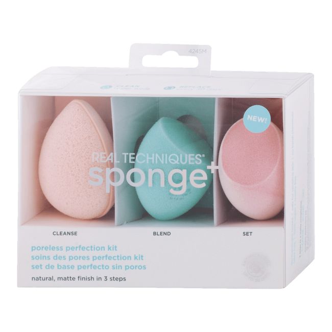 

Sponge+ набор спонжей для идеального очищения пор Real Techniques