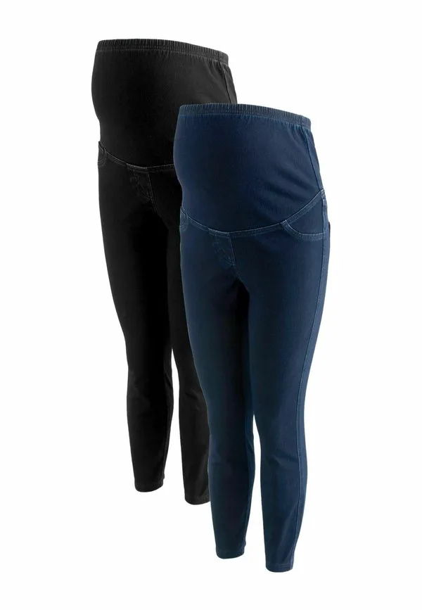 Джеггинсы для беременных, комплект из 2 шт., леггинсы, брюки Next, Blue Black