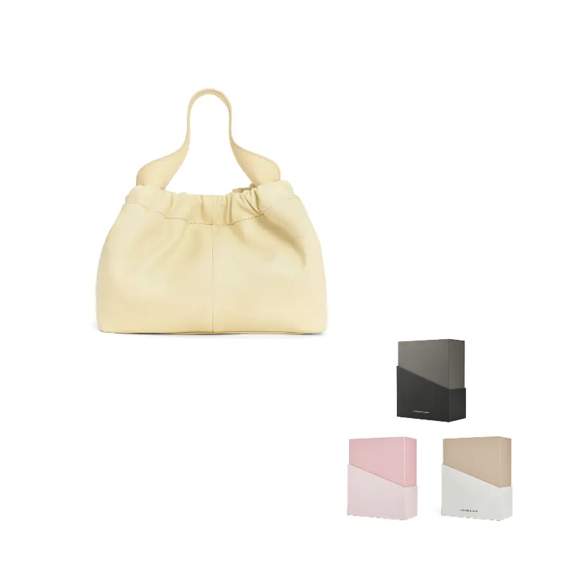 

CHARLES&KEITH Сумка через плечо женская малая разноцветная, Butter Yellow Cream Yellow