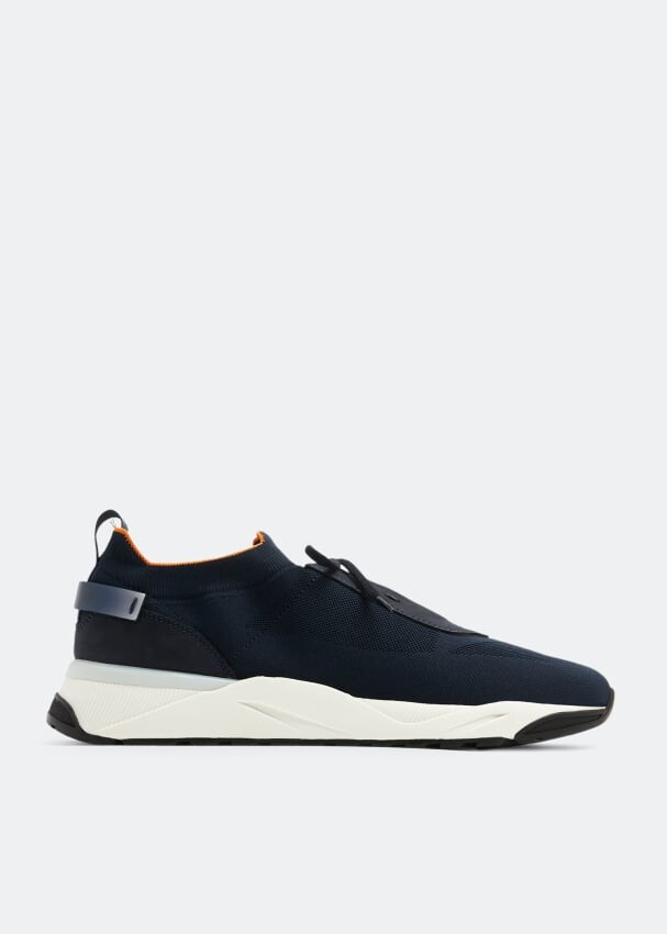 

Кроссовки Santoni Stretch Knit, синий
