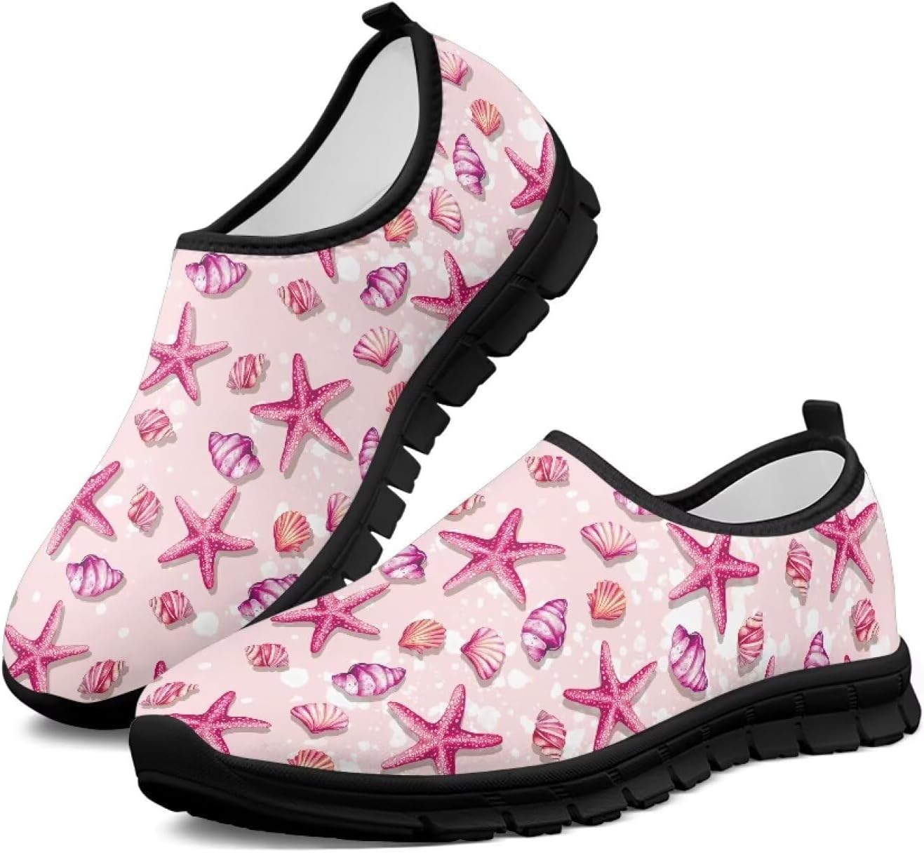 

Женские кроссовки для ходьбы с поддержкой свода стопы, слипоны, противоскользящие, удобные, дышащие, размер США 5.5-13.5 Chririnla, розовый