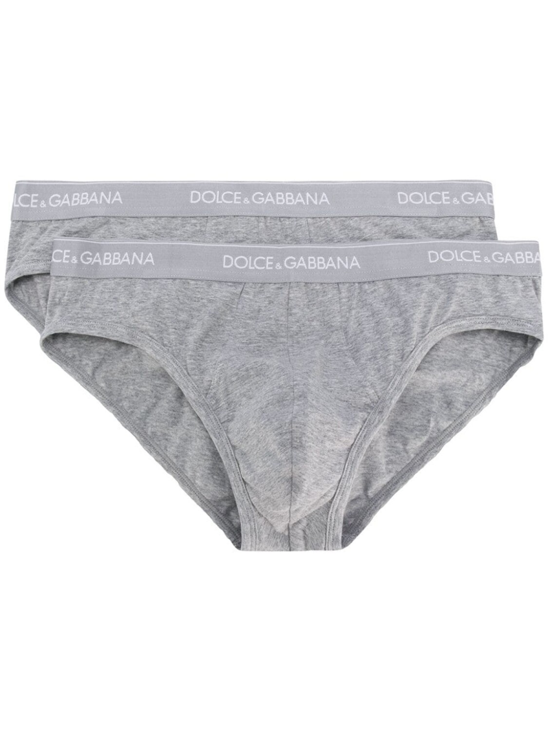 

Dolce & Gabbana комплект из двух трусов-брифов с логотипом, серый