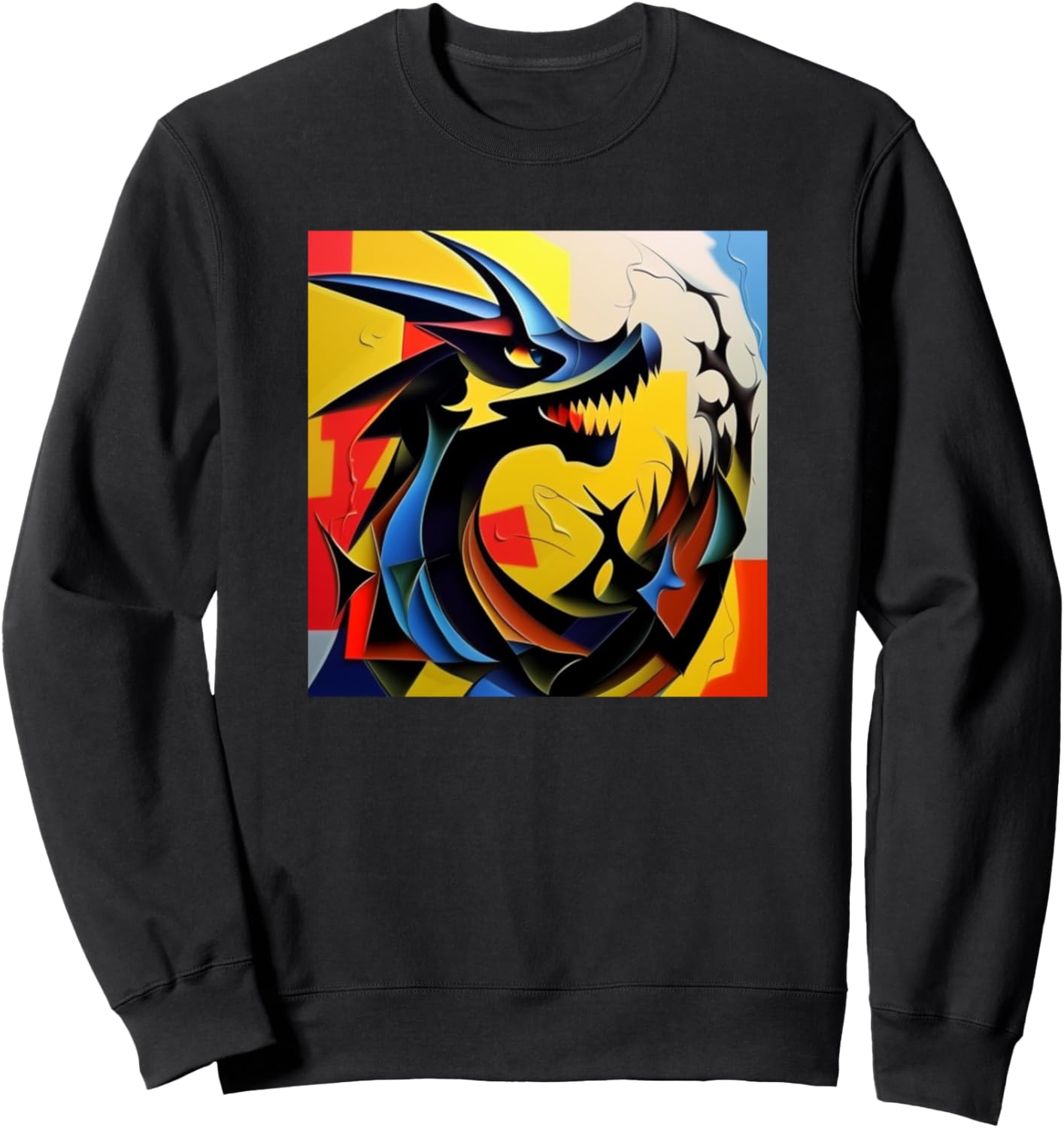 

Красочный силуэт дракона. Толстовка для любителей драконов Dragon Art + Men Women Kids Boys Girls Gift, черный