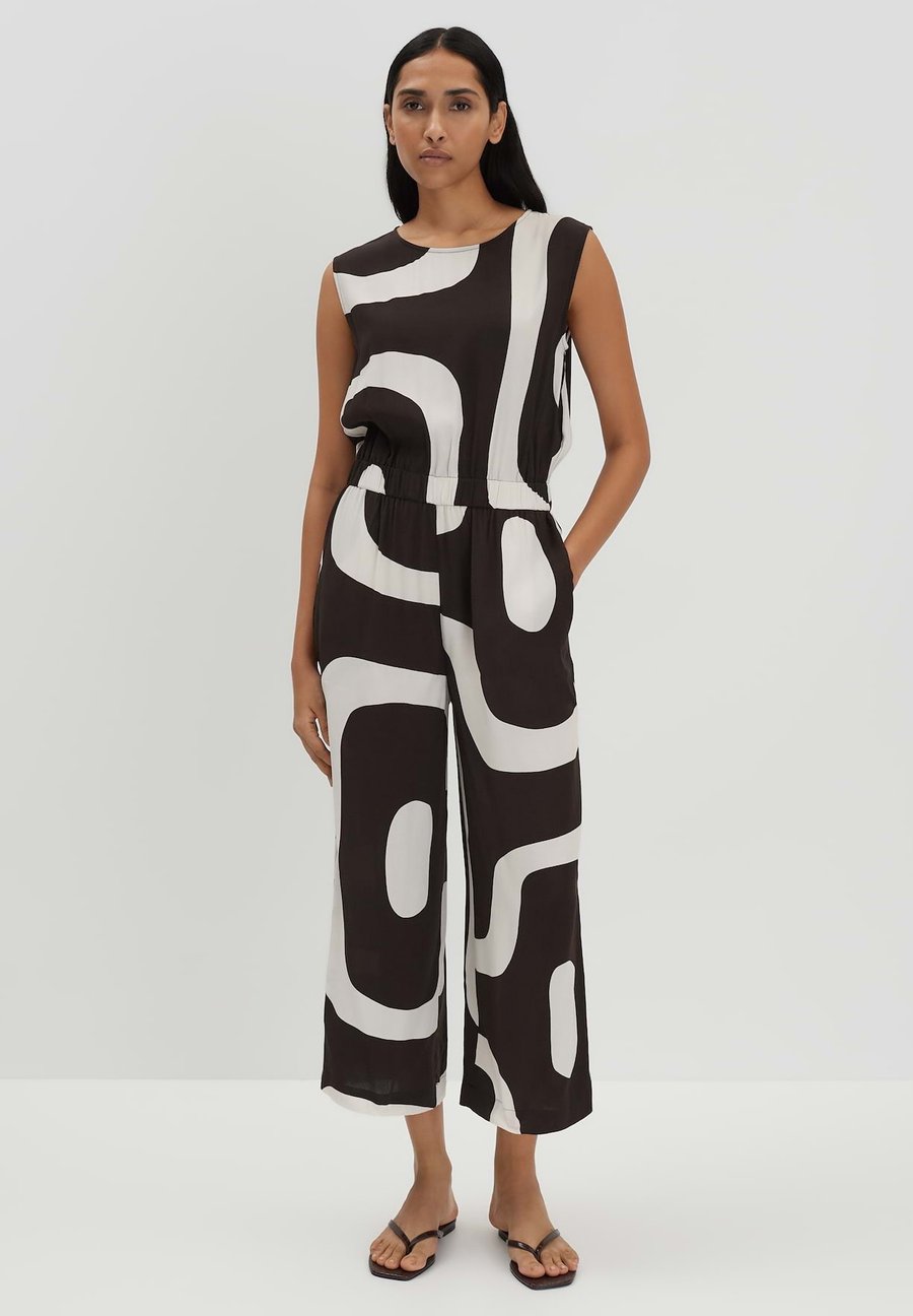 

Комбинезон someday. MID RISE WIDE CROPPED PRINT, Dark Espresso/Brown