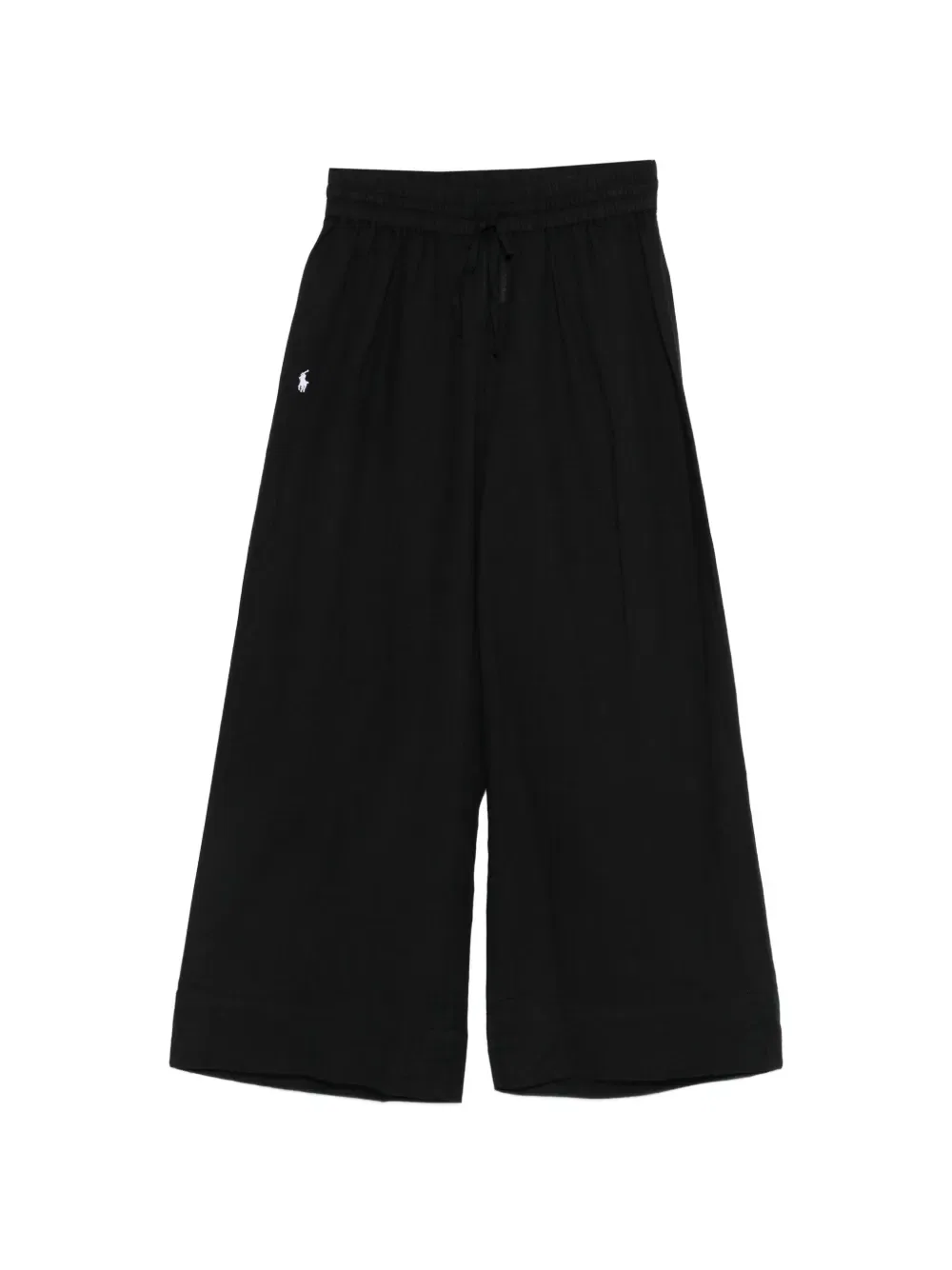 Брюки с завязками и вышитым логотипом Polo Ralph Lauren, черный