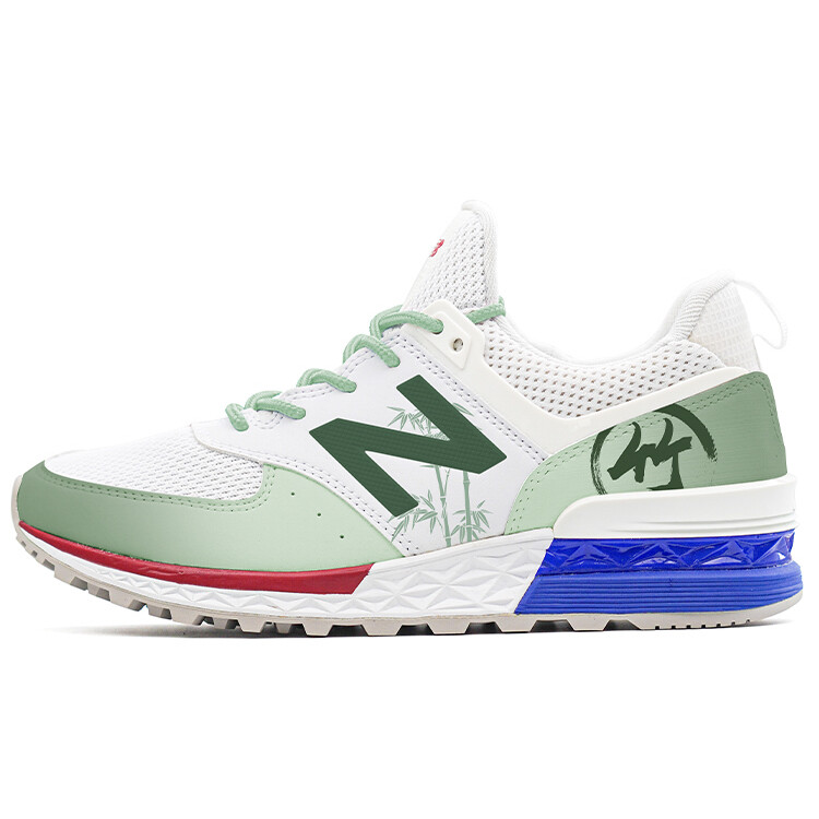 

Кроссовки NB 574 Sport Running унисекс с низким верхом, зеленые, бамбуковые New Balance
