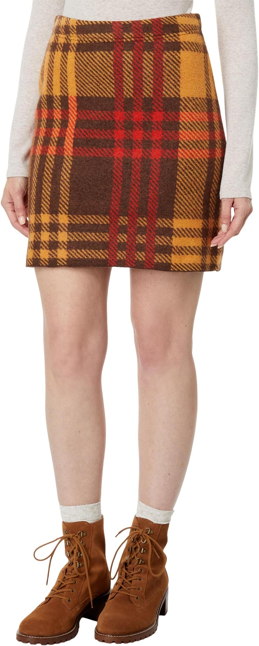 

Юбка Toad&Co Heartfelt Sweater Skirt, цвет Dark Roast Plaid