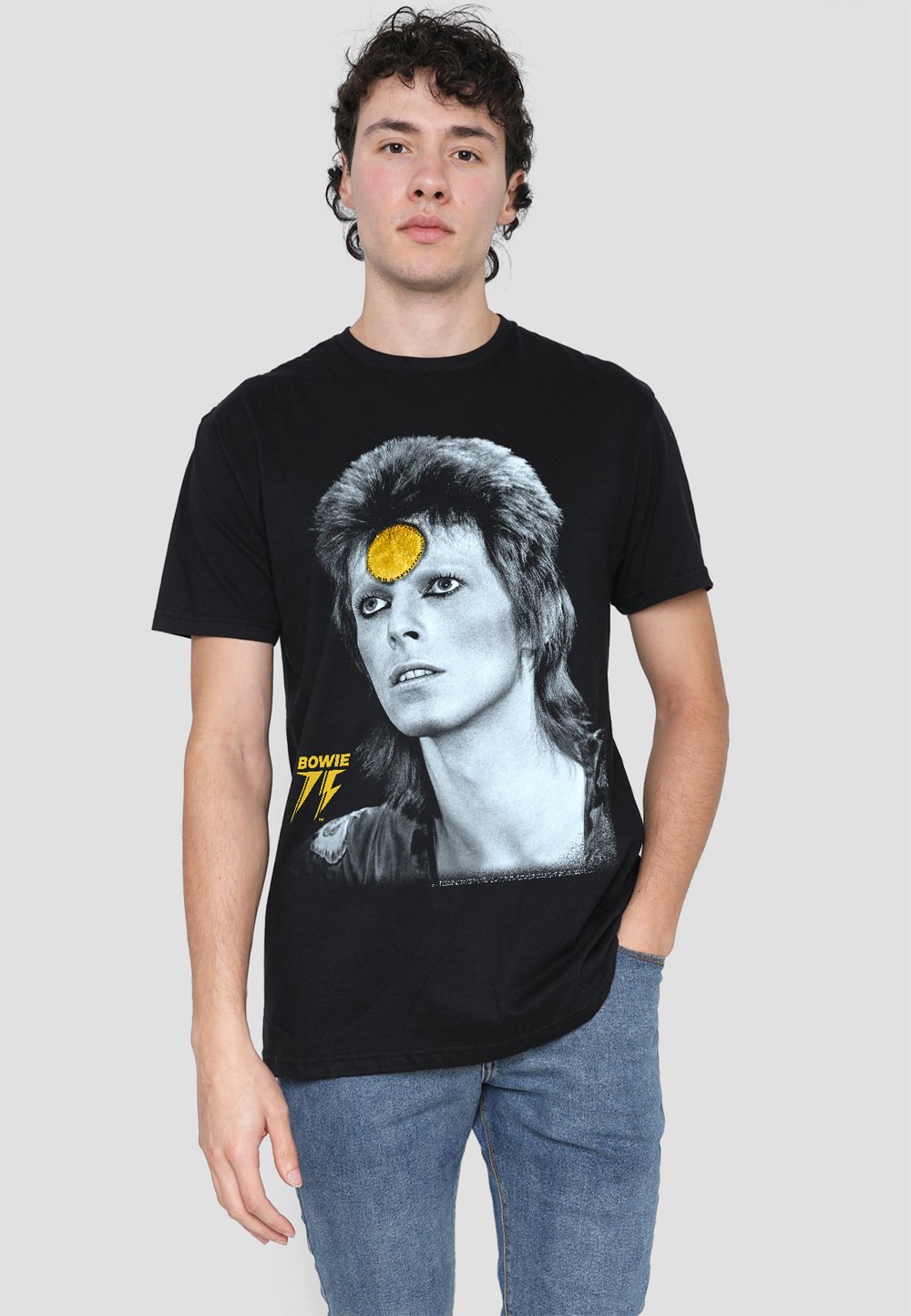 

Футболка с принтом DAVID BOWIE GOLDEN BOWIE Cotton Soul, черный
