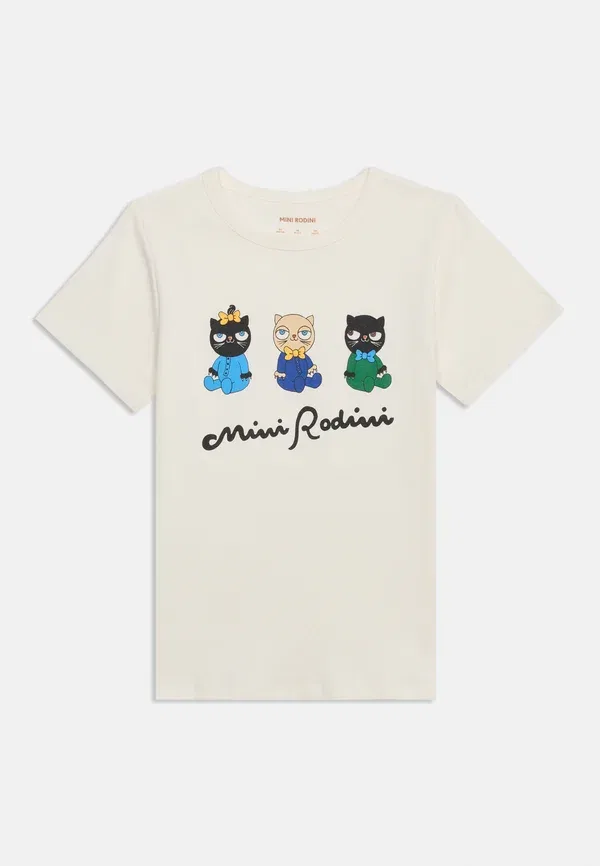 Футболка Minibabies tee print t-shirt Mini Rodini, белый