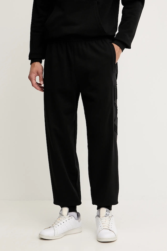 

Хлопковые спортивные брюки Ea7 Emporio Armani, черный