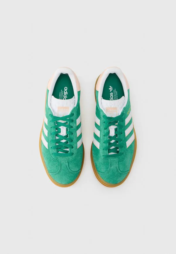 Кроссовки gazelle bold унисекс Adidas Originals, Bold Green/White/Gold-Coloured — фото 4