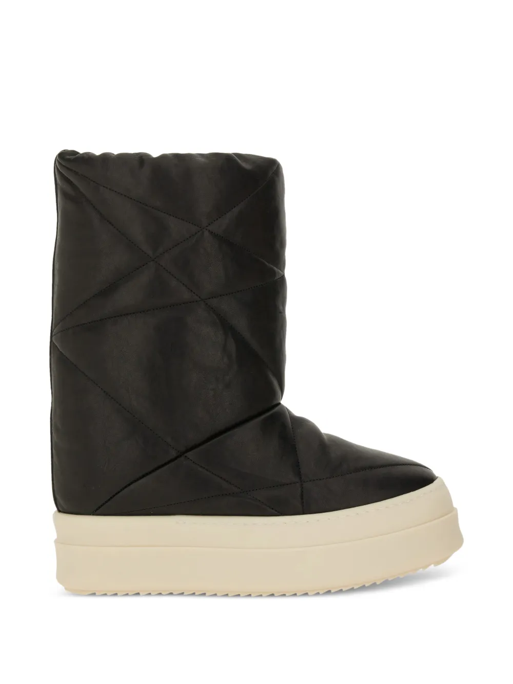 Стеганые ботинки на платформе Rick Owens, черный