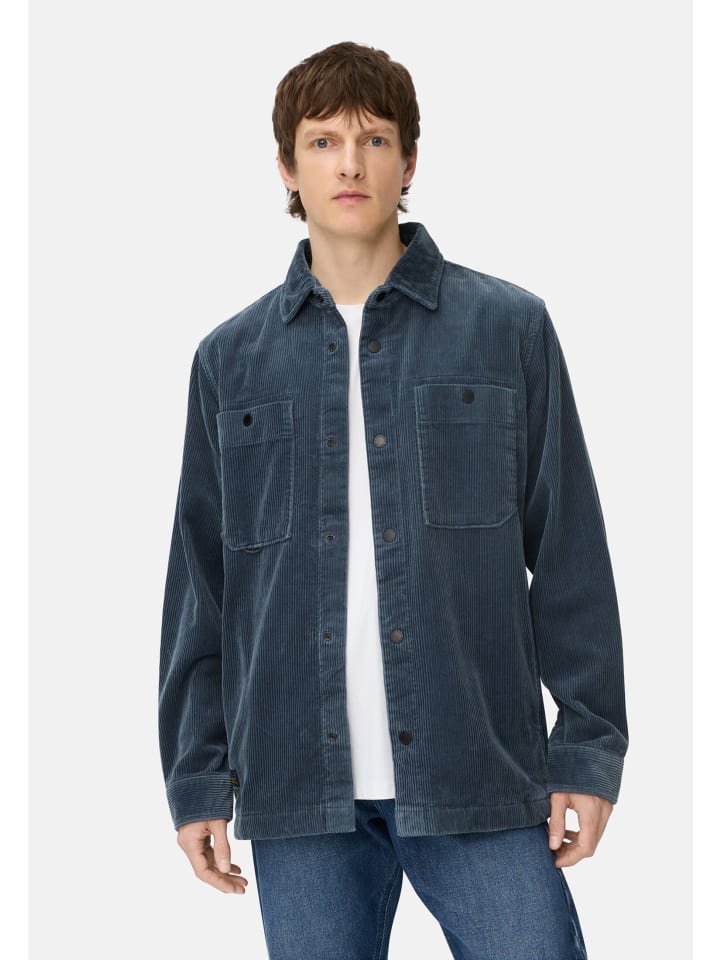 

Вельветовая рубашка с застежками-кнопками чернильно-синего цвета Camel Active