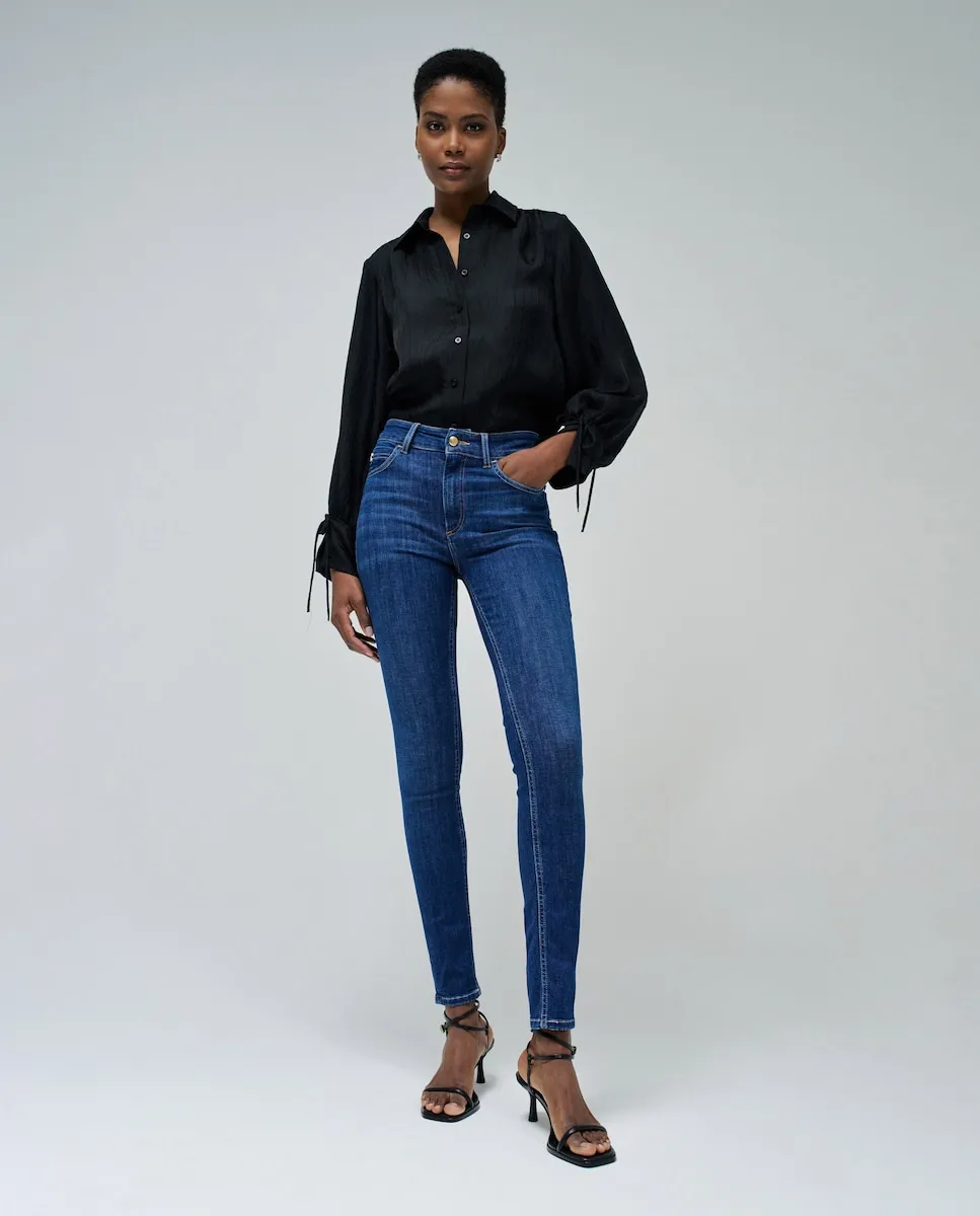 

Женские джинсы Destiny push up skinny средней посадки Salsa Jeans, синий